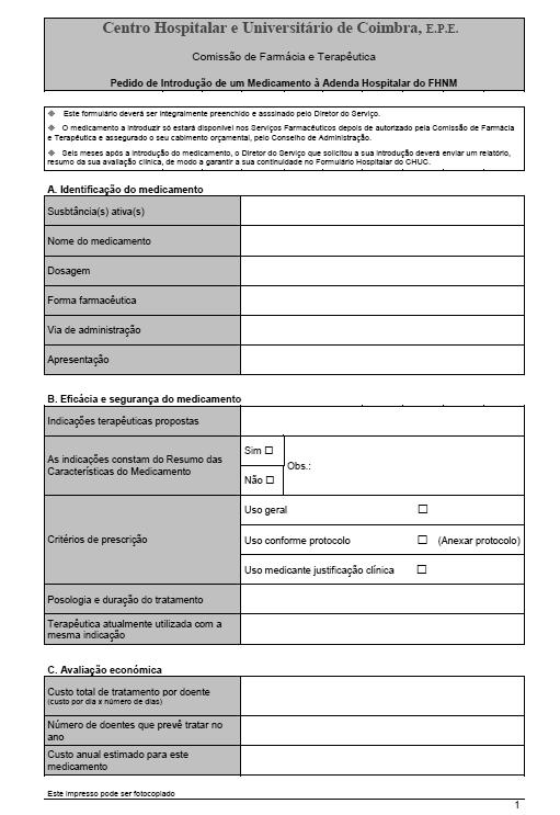 ANEXO III - Exemplo do documento para introdução