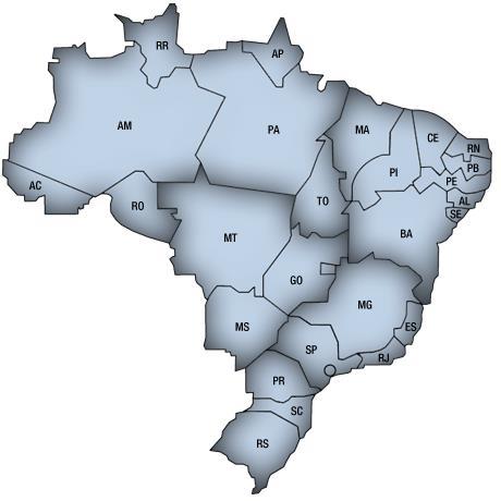 31 instituições Ceará 02 Pernambuco 02 Distrito Federal 02 Goiás 01 Minas Gerais 03