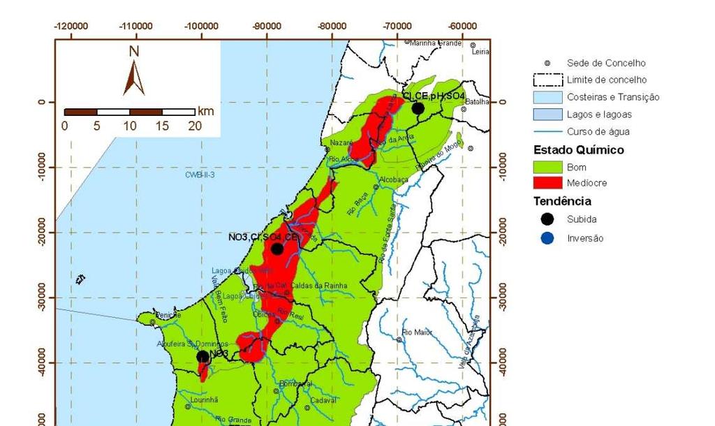 5. GROUNDWATER QUALITATIVE ASSESSMENT: OESTE RIVER BASINS O23- Paço: 1.