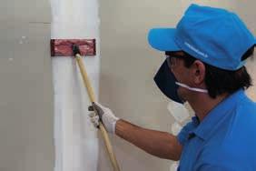 Acabamentos Pintura 1 - Lixamento de juntas 2 - Aplicação de massa corrida ou PVA Os sistemas de drywall podem receber quaisquer tipos de acabamentos, sejam