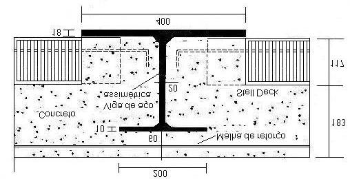 Capítulo 2 Revisão bibliográfica MÄKELÄINEN e MA (2000) publicaram um trabalho que trata da resistência ao fogo de lajes mistas do tipo slim floor, conforme mostrado na figura 2.9.