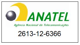 Certificações O Modem G30 Serial é certificado pela Anatel Agência Nacional de Telecomunicações sob número de certificação 2613-12-6366.