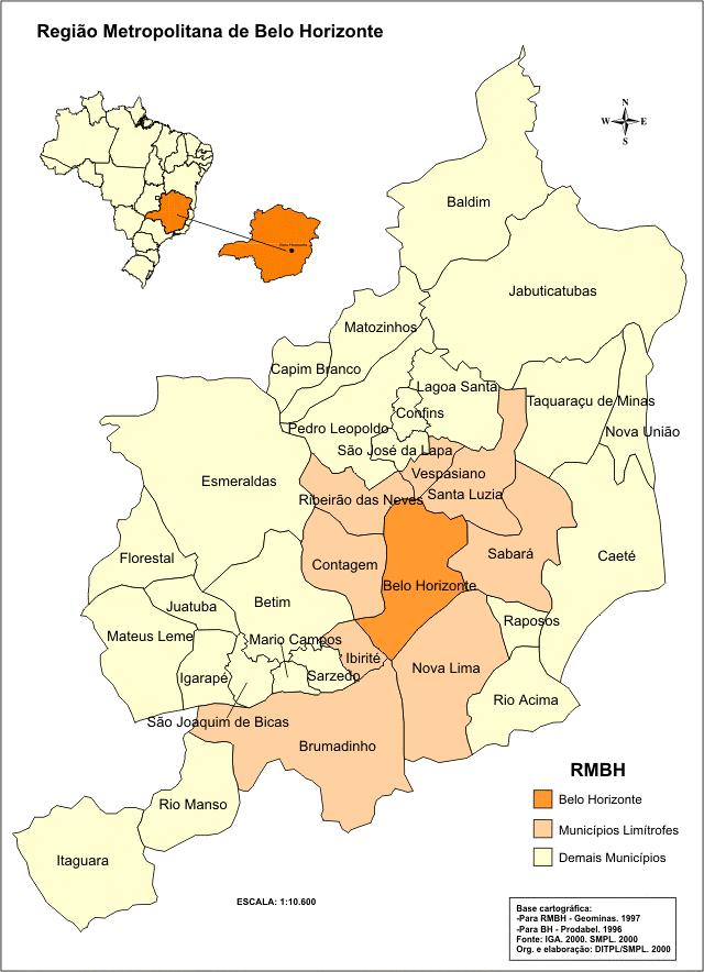 Região Metropolitana de Belo Horizonte População - 2.424.