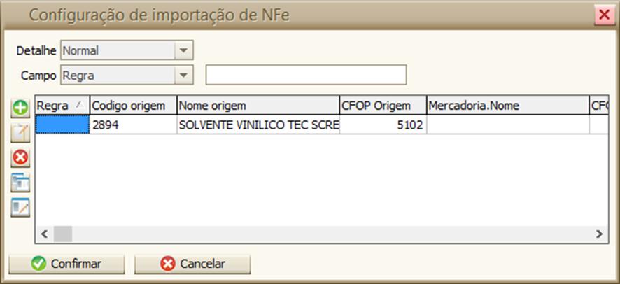 Esta configuração é feita quando o usuário do sistema Rumo utiliza a opção de importação das notas fiscais de entrada pelos xml s ou pelo número da chave de acesso, utilizando o site da Nfe.