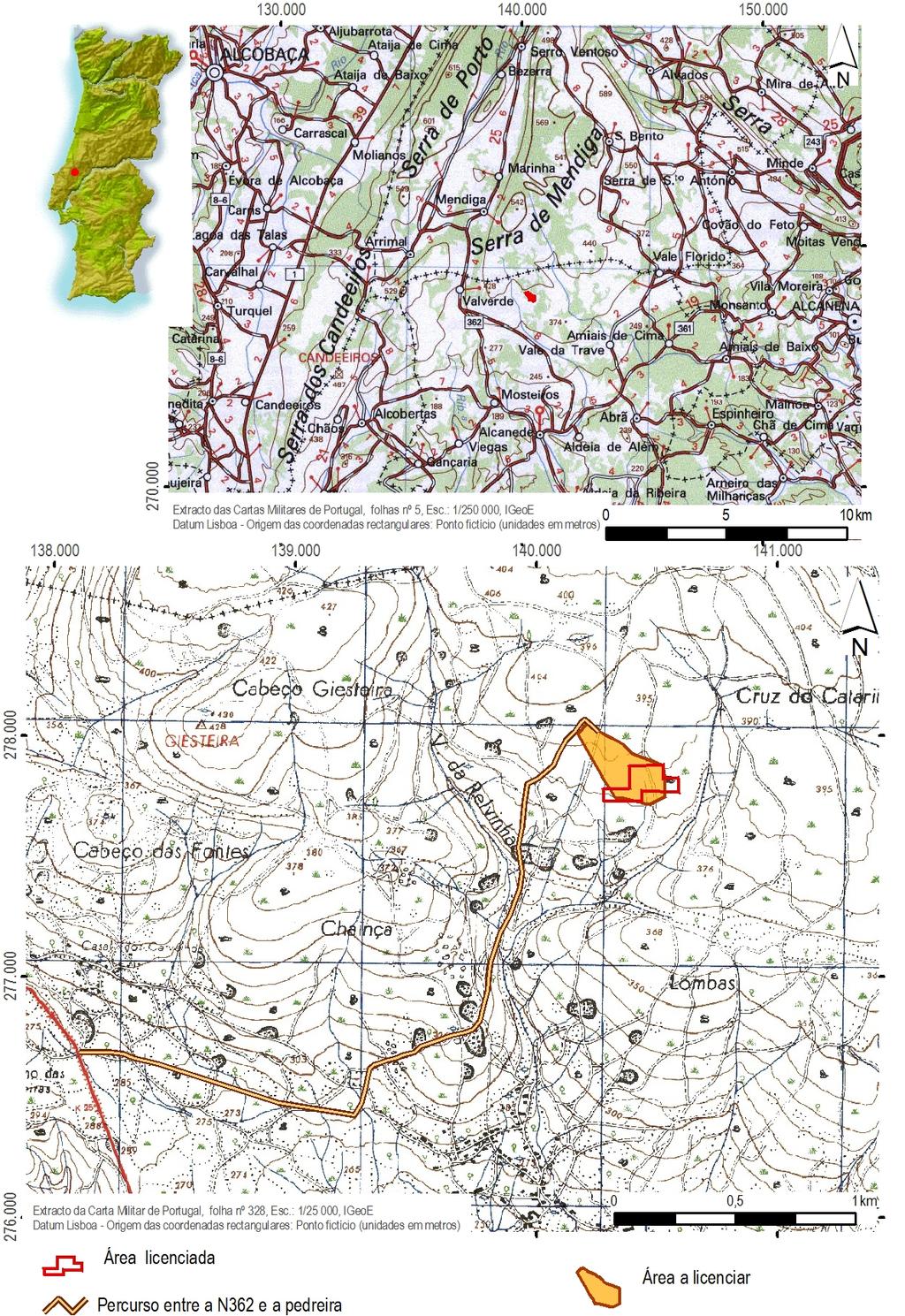 ESTUDO DE IMPACTE AMBIENTAL DA Figura 1 Localização da pedreira