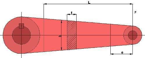 material é aço AISI 00, laminado com acabamento superficial de forjamento. b) Calcule as dimensões de uma seção onde e= 00 mm. Figura 7 - Exercido proposto 4. 5.