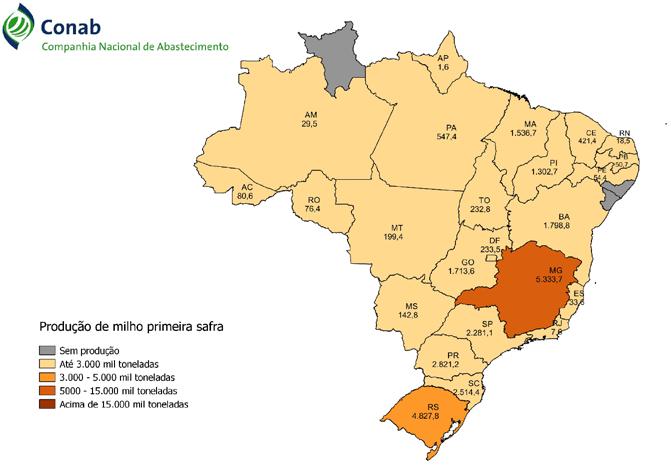 Em Santa Catarina, a colheita do cereal atingiu, no final de abril, 84% da área total.