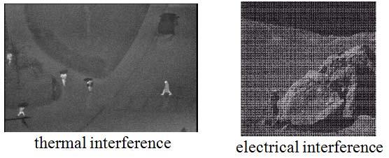 Ruído é caracterizado por ser uma interferencia Características de ruído Exemplo: Uma parte do sinal está deformada O ruído em uma imagem indica que a intensidade e muito diferente dos pixels
