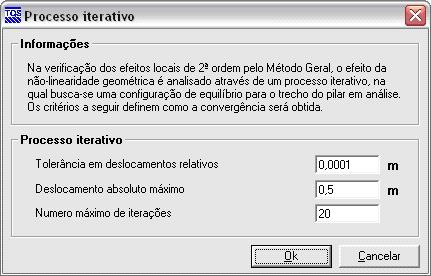 IX.8 Flexão composta oblíqua Por se tratar de um modelo local espacial, a interação entre os momentos solicitantes nas duas direções automaticamente é considerada durante toda a análise.