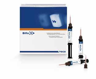 Bifix SE Sistema de cimentação à base de compósito autoadesivo e de polimerização dual self-etch H + H + H + 20 sec light-curing DC dual-curing no conditioning auto mix 3 shades Cimentação definitiva