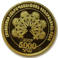 de 5000 drams; metal: Au 900/1000; peso: