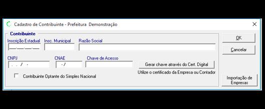 Nos casos cuja empresa possuir contador próprio, preencha este formulário com os dados da empresa.