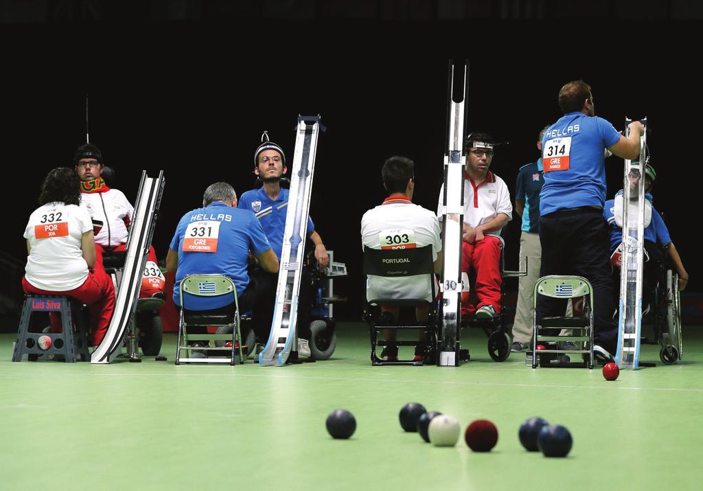 EM MOVIMENTO ENSINO SECUNDÁRIO ASA REFERÊNCIAS HISTÓRICAS O boccia é um jogo praticado em todo o mundo.