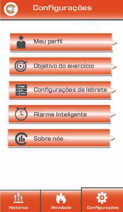 Configurações e insira suas informações É importante gravar