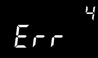 Troubleshooting If an error occurs, the instrument display shows "Err" and the error number is also shown. The instrument will now only react to the ENTER key.