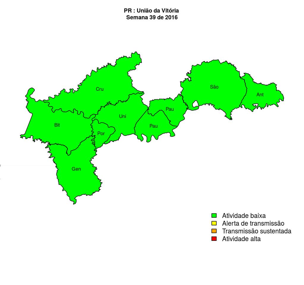 Regional União da Vitória Bituruna Paulo Frontin São Mateus do Sul União da Vitória Cruz Machado Antônio Olinto General Carneiro Paula Freitas Porto Vitória Figura 7.