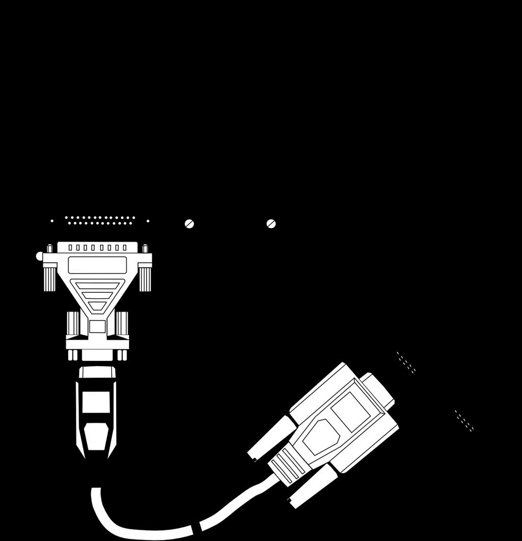 8.5. Conexão do cabo serial impressora A interface de entrada e saída (E/S) externa