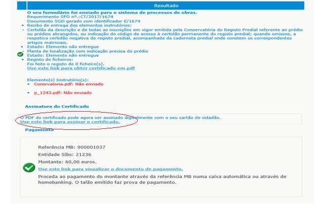 Os documentos submetidos nos Serviços online devem ser em formato PDF/A e assinados digitalmente com o cartão de cidadão.