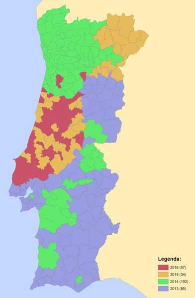 apresentem ocupação de solo das categorias Superfície Agrícola ou Superfície Florestal com compromissos de Florestação de Terras