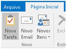 No Microsoft Outlook, você pode combinar várias listas em uma só, receber lembretes e controlar o andamento das tarefas. Em Tarefas, na guia Página Inicial, no grupo Novo, clique em Nova Tarefa.