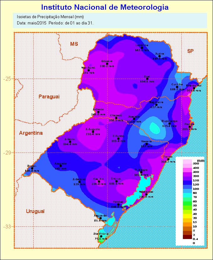 BOLETIM CLIMÁTICO JULHO AGOSTO - SETEMBRO (2015) Estado do Rio Grande do Sul Ano 13 / Número 06 Resp. Técnica: 8 0 DISME/INMET e CPPMet/UFPEL Pelotas, 26 de junho de 2015.