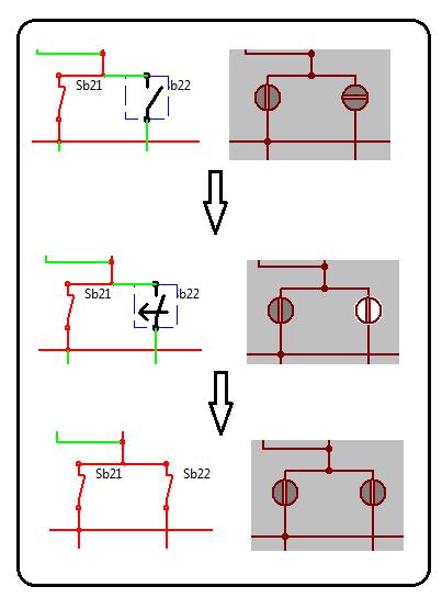 4º passo - Fechar o seccionador de barramento (Sb22); Figura 33 - Sequência de fecho do seccionador de barramento
