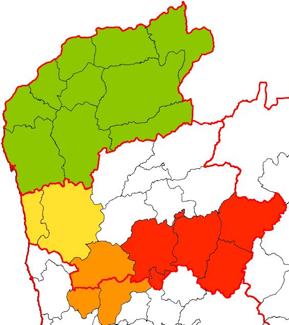 Terras Bouro 7 253 Vieira do Minho 12 997 Vila Verde 47 888 Arcos de Valdevez 22 847 Caminha 16 684 Melgaço 9 213 Monção 19 230