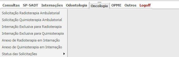 Pendências com o Prestador: Todas as solicitações que se encontram pendentes no sistema.