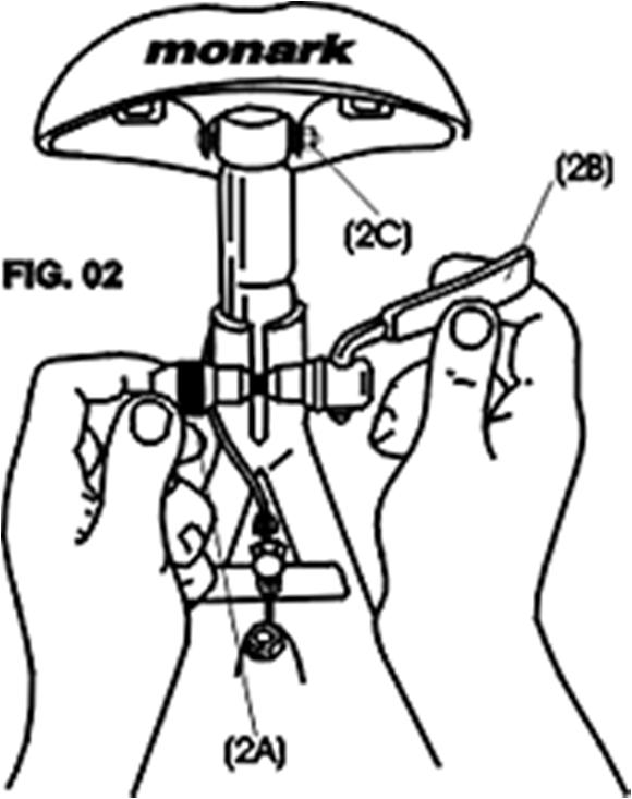 ATENÇÃO: Para sua segurança, nunca ultrapasse a altura máxima do selim, determinada pela marca gravada no canote (1E). Selim Nos modelos equipados com sistema de blocagem rápida (Fig.