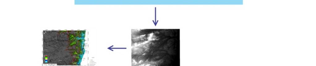 Resultados e Discussão A partir dos mapas de lineamentos extraídos do MDE/SRTM, percebeu-se que as direções de diversos lineamentos