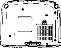 Descrição e funções Base Pé frontal regulável Filtro de ar (abertura para entrada de ar) (pág. 107, 113) Impede a entrada de pó e de outras partículas estranhas no videoprojector.