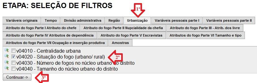 Por último, escolhe-se a variável sobre situação do fogo, pertencente à classe dos atributos sobre Urbanização, e se