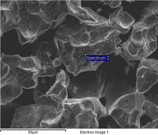 78 Figura 71: Micrografias da amostra solubilizada a 1150 C, com destaque as regiões analisadas pelo EDS.