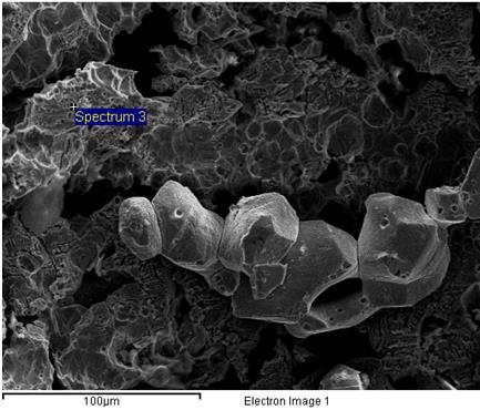 81 Figura 74: Micrografias da amostra solubilizada a 1200 C, com destaque as regiões analisadas pelo EDS.
