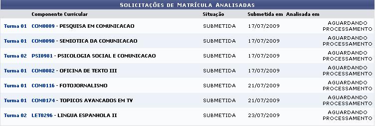 LEMBRETE: Após fase de matrícula online feita pelo aluno, é necessário que o orientador ou coordenador do PPG entre no sistema SIGAA para aprovar as disciplinas que o aluno escolheu para cursar. 4.