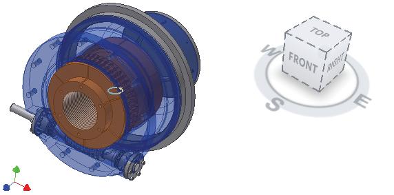 Lição: ViewCube Visão geral Esta lição descreve o uso da ferramenta Orbit (Órbita) e do ViewCube para exibir modelos no ambiente 3D.