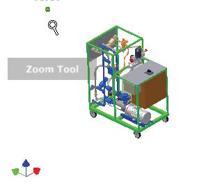 1. Para alterar a ampliação da vista, mova o cursor para a ferramenta Zoom no painel de controle dos SteeringWheels. 2.