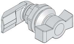 Construction Housing, knob and locking built in RAL7035 polyamide 6, cam P35.