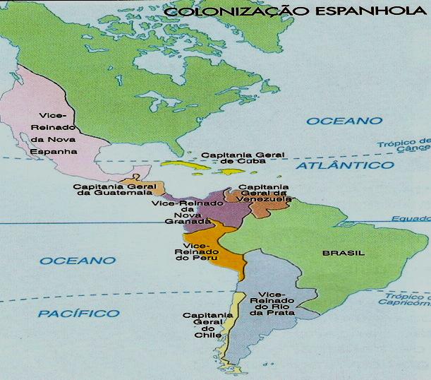 ADMINISTRAÇÃO ESPANHOLA Casa de Contratação (1503): responsável pela arrecadação tributária da colônia,localizada em Sevilha.