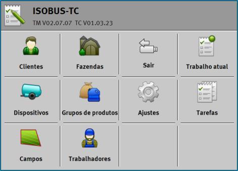 1 Fundamentos básicos Montagem do monitor no aplicativo ISOBUS-TC Modo trabalho: Expandido; No cartão SD encontra-se