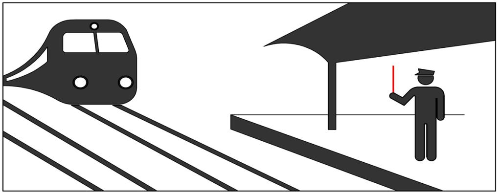 RGS II 90.5. PASSAGEM A indicação de passagem pode ser dada nas estações ou nas passagens de nível guarnecidas. 90.5.1.