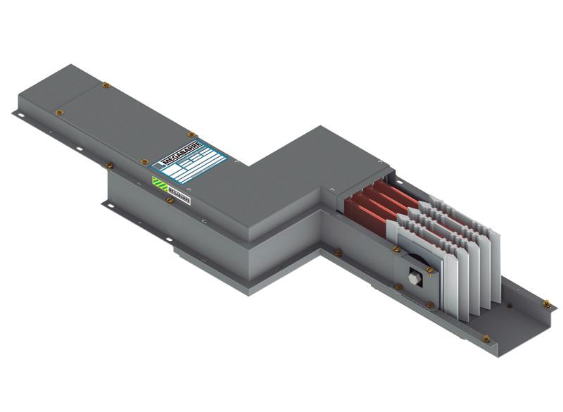 Este elemento permite al sistema de líneas eléctricas prefabricadas satisfacer todas las posibilidades de trazado.