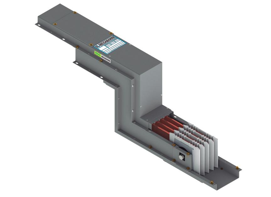 Este elemento permite al sistema de líneas eléctricas prefabricadas satisfacer todas las posibilidades de trazado.