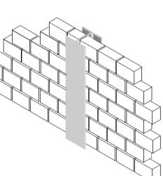 integrados Conceitos similares podem ser adotados para pilares metálicos, pelo seu embutimento na parede de blocos de concreto ou de tijolos cerâmicos, como mostra a figura abaixo As propriedades