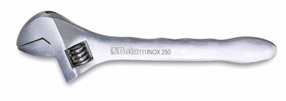111INOX Chaves ajustáveis, Elevada resistência à corrosão Excelentes características mecânicas L mm L A Max mm A1 mm g