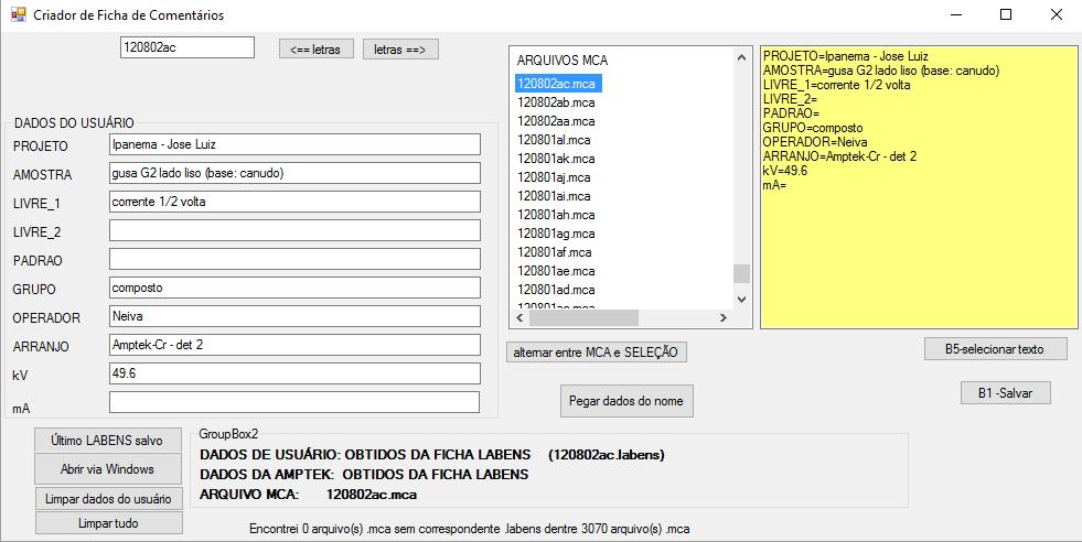 Figura A-2 Tela de criação de