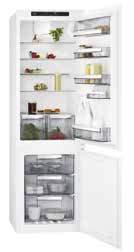 Alinhamento perfeito na sua cozinha Classificação Energética A+ Capacidade útil do frigorífico e do congelador: 196L e 72L Controlo mecânico Congelador Low Frost 4 Prateleiras de vidro 2 Meias