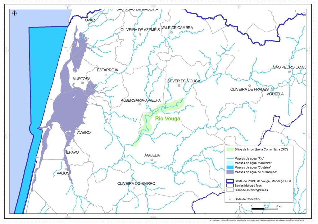 Bacia do Mondego Figura 4. 5 Localização do Sítio io Vouga (PTCON0026) No Quadro 4.7 são apresentados os habitats naturais e semi-naturais, constantes do anexo B-I do Decreto-lei n.