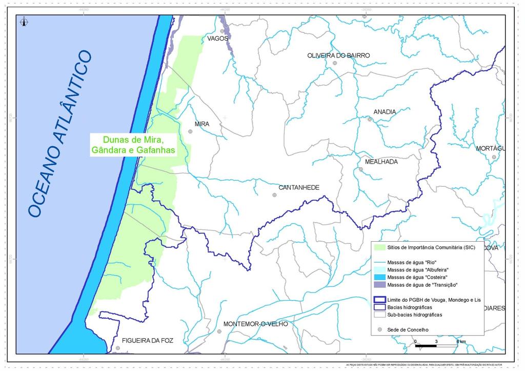 Bacia do Vouga Costeiras Bacia do Mondego Figura 4. 11 Localização do Sítio Dunas de Mira, Gândara e Gafanhas (PTCON0055) No Quadro 4.