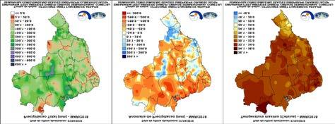 Figura 27 Precipitação total, anomalia de precipitação e temperatura mínima em janeiro de 2018 Fonte: Inmet.